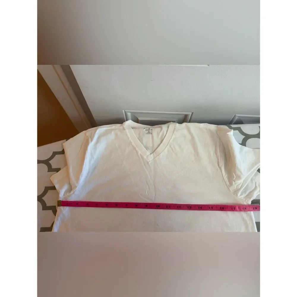 Men's J. CREW Broken-In V Neck Short Sleeve Tee Top Cotton Solid Size S